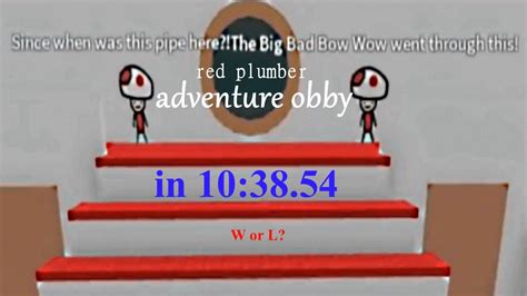 Red Plumber Adventure Obby!